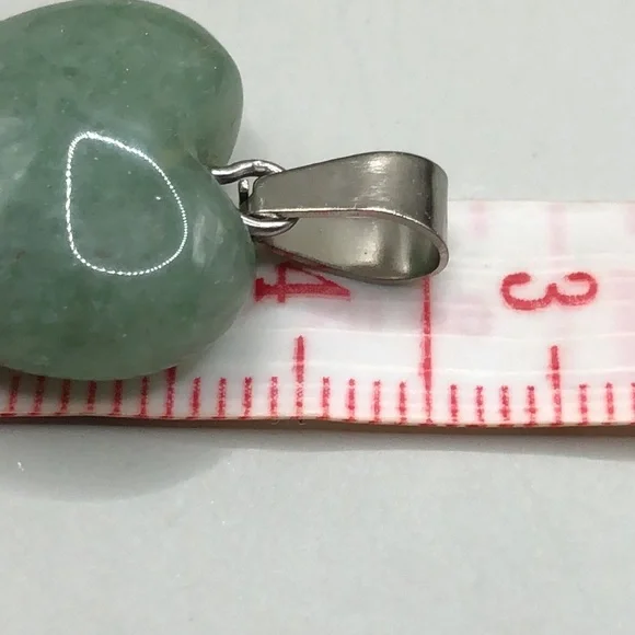 Bundle lot 13 stone gemstone heart pendants or charms boho romantic colorful - Picture 8 of 8